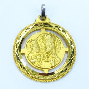 Vintage Religious Saint Anne de Beaupre Basilica Made in Spain Amulet Charm